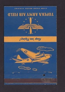 Old matchcover USA BN157307 Military Airplane 4 - Picture 1 of 2
