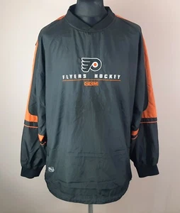 Philadelphia Flyers CCM Center Ice Windbreaker Pullover Men's Size L NHL Top - Picture 1 of 12