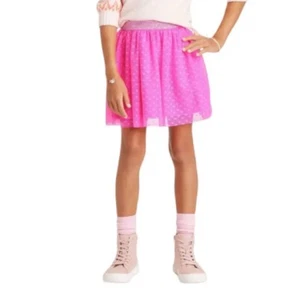 Cat & Jack Youth Girls' Pink Valentine Heart Printed Tutu Skirt X-Large XL NWT - Picture 1 of 7