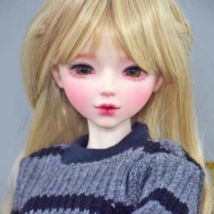 1/3 BJD Puppe Mit Veränderbaren Braunen Augen Lange Haar Schuhe Kleidung DIY BJD - Bild 1 von 22