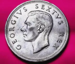 RARE South Africa 5 Shillings 1952 300th Anniversary Capetown Silver Coin, KM-41 - Picture 1 of 2