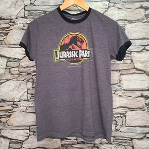 Universal Studios grafisches Damen-T-Shirt Oberteil Größe Medium Jurassic Park grau - Bild 1 von 12