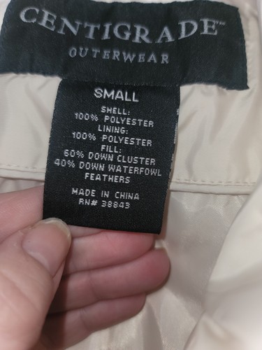 OFF WHITE cappotto donna centrigrado piccolo ottime condizioni bianco pieno con piume