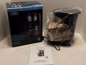 NIB LIVING SOLUTIONS 5-Cup Coffee Tea Maker Removable Filter, Pause and Pour