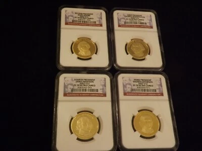 2007 -S    Presidents     4 Coin Set       NGC PF 70 Ultra Cameo - Image 1 of 2