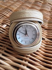 PENHALIGONS IVORY TRAVEL CLOCK & CASE