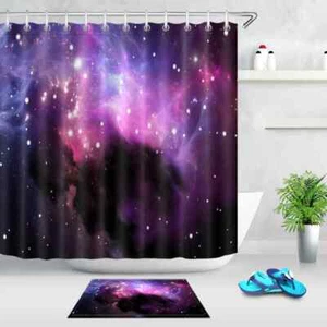 Bright Star River Waterproof Bath Polyester Shower Curtain Liner Water Resistant - Bild 1 von 8