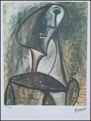 PABLO PICASSO * Naked Woman * 28 x 38 cm * signed lithograph * limited # 164/250 - Bild 1 von 4