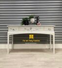 Stag Minstrel / Console Table / Dressing Table / Desk  In White (Beatrice)