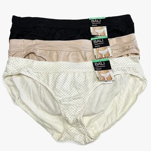3 BALI Comfort Revolution Bikini Panty XL 8 DFSBK1 NEW 3 Pack Panties - Picture 1 of 2