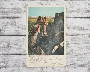 AK Santner Euringerspitzen Schlern Italien Südtirol Berge Postkarte Vintage Deko - Picture 1 of 2