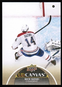 2021-22 UD lona de cubierta superior #c45 Nick Suzuki Montreal capitán canadiense - Imagen 1 de 2