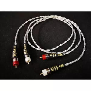 1 paio di cavi audio RCA HiFi OCC argento - Foto 1 di 1