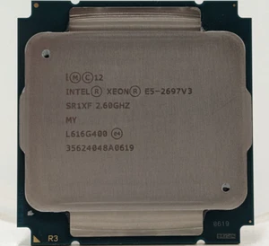 14 Core CPU Intel Xeon E5-2697 V3 14 Cores 2.60Ghz 35MB CPU - SR1XF - Picture 1 of 1