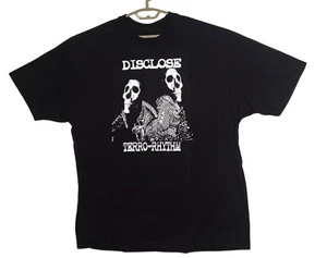 Disclose Terro-Rhythm Graphic L T-Shirt Skull Print Baumwolle Unisex Punk Rock - Bild 1 von 8