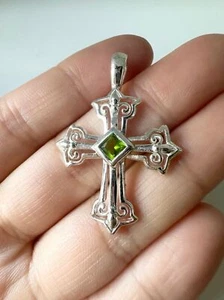 925 sterling silver filigree cross Pendant - Picture 1 of 5