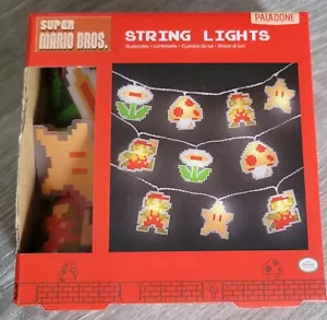 NINTENDO SUPER MARIO BROS String Lights NEW! NIB Paladone - Picture 1 of 2