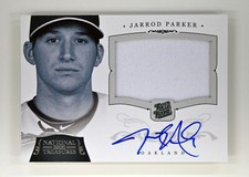 2012 Panini National Treasures #177 Jarrod Parker /99 Signature Materials Rookie