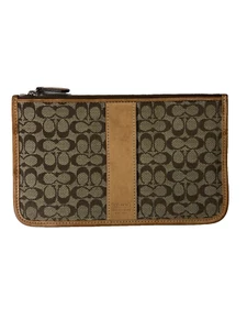 Coach Monograma Clásico Lona Cuero Tostado Bolsa De Colección Y2k - Imagen 1 de 16