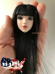 1/6 OB Female Head Sculpt BLACK HAIR For 12" PHICEN TBLeague UD OB Figure ❶USA❶ - Picture 1 of 5