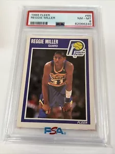 1989 Fleer #65 Reggie Miller PSA 8 NM-MT 240 - Picture 1 of 2