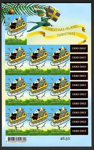 2016 Christmas Island SG# 835 Christmas 65c international P&S sheetlet Mint - Picture 1 of 1