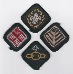 1970's UNITED KINGDOM / BRITISH SCOUTS - CHIEF'S SCOUT HIGHER AWARD Badge SET - Picture 1 of 1
