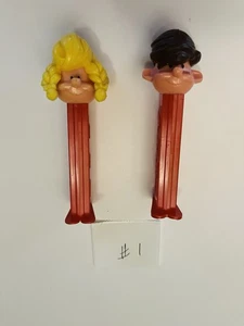 PEZ - Boy and Girl PEZ Pals Loose Dispencers Lot of 2 - Picture 1 of 4