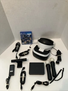 Sony PlayStation 4 PS4 Virtual Reality VR Headset White Bundle CUH-ZVR2 W/ Demo - Picture 1 of 24
