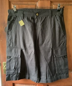 Kariban dunkelgrau neu im Karton 32" Taille Cargo 7 Taschen schwere Baumwolle Shorts # 10 - Bild 1 von 5