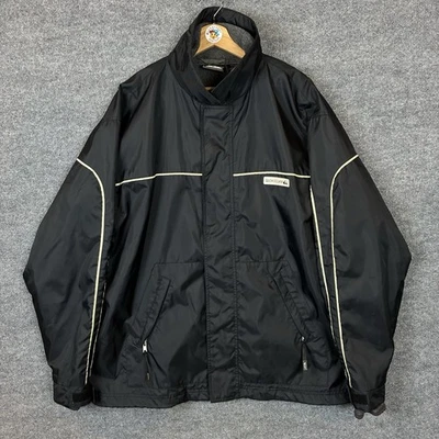 Vtg Billabong Snow Jacket Men’s L Black Fleece Ski Coat Y2K Nylon 2000s - Image 1 of 4