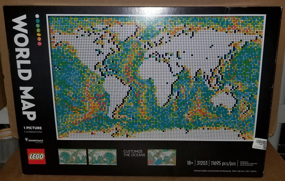 Lego Art  WORLD MAP (31203)  New & Sealed - Image 1 of 4