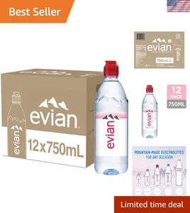 Sustainably Sourced Spring Water, 750ml Sports Cap, 12-Pack - Picture 1 of 15