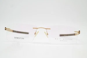 Brille Matt Keaton MK1102 TITANIUM Gold Bronze Randlos Brillengestell Neu - Bild 1 von 6