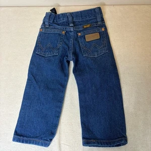 Jeans Wrangler Boy George dritto slim originale taglio cowboy lavaggio medio taglia 2T - Foto 1 di 8