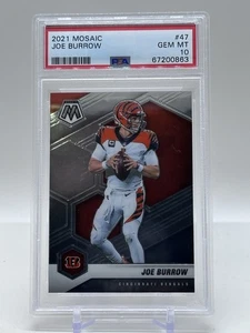 2021 Mosaic Football Rookie Joe Burrow #47 PSA 10 Cincinnati Bengals RC - Bild 1 von 2