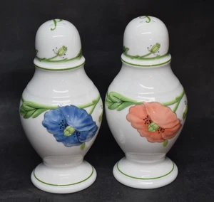 Villeroy & Boch Amapola Salt and Pepper Shaker Set Germany *Missing One Stopper* - Picture 1 of 10