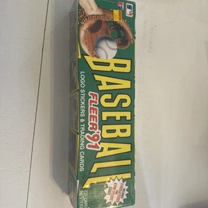 1991 Fleer Baseball Complete Set Factory Sealed Box 732 Cards & 50 Stickers - Picture 1 of 2