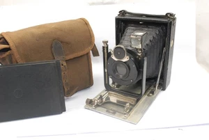 Thornton Pickard Imperial Pocket Plate Camera, Quarter Plate, with case, holders - Bild 1 von 7