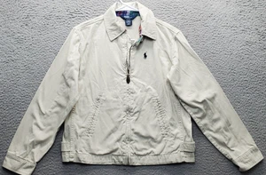 Polo by Ralph Lauren Jacke Jugend M hellbraun Langarm Pony Logo Kragen Full Zip - Bild 1 von 11