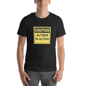 PRECAUCIÓN Camiseta Autismo En Acción Unisex - Imagen 1 de 8