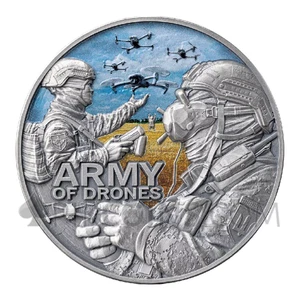 Army Of Drones – Guardians Of Freedom 2000 Francs CFA 2oz Cameroon 2024 - Bild 1 von 6