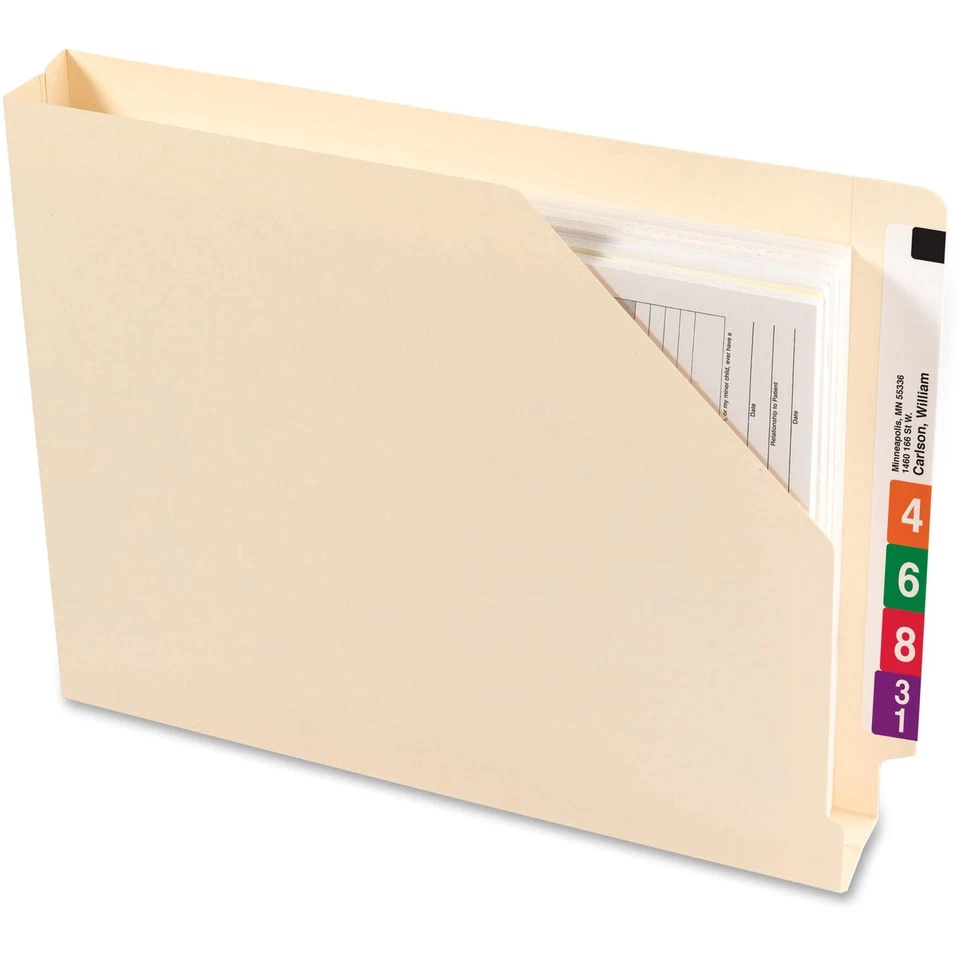 Heavyweight Manila File Folders Expandable 1 1 2 Inch 50 Pack For Document St... - Image 1 of 4