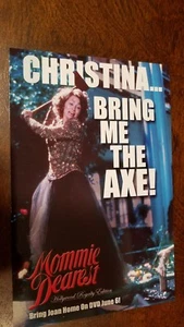 Mommie Dearest promo card # 1 Faye Dunaway, Joan Crawford - Picture 1 of 2