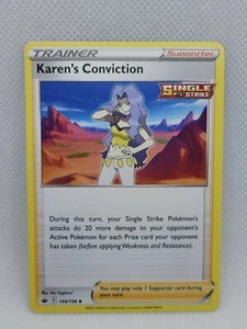 Karen's Conviction Non Comune - 144/198 SWSH Regno Ghiacciante quasi nuovo - Foto 1 di 6