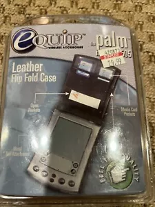 Palm Pilot Slim Leather Flip Fold Case for Palm M500 M505 - Factory Sealed - Picture 1 of 2