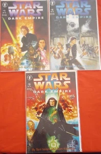 Dark Horse Comics Star Wars Dark Empire #1 4 6 lotto 1992 Luke Skywalker Emperor - Foto 1 di 14