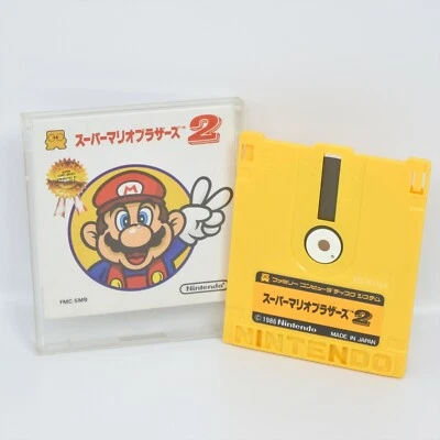 SUPER MARIO BROS 2 / MARIO 1 Famicom Disk Rewriting No Inst Nintendo 2531 dk - Image 1 of 4