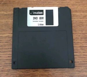Imation 3.5" Floppy Disks Diskettes 10 Pack IBM Formatted 1.44MB 2HD - Afbeelding 1 van 4