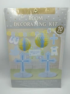 Kit de decoración de habitaciones de 10 piezas para bautizo, bautismo o fiesta de iglesia religiosa nuevo - Imagen 1 de 3